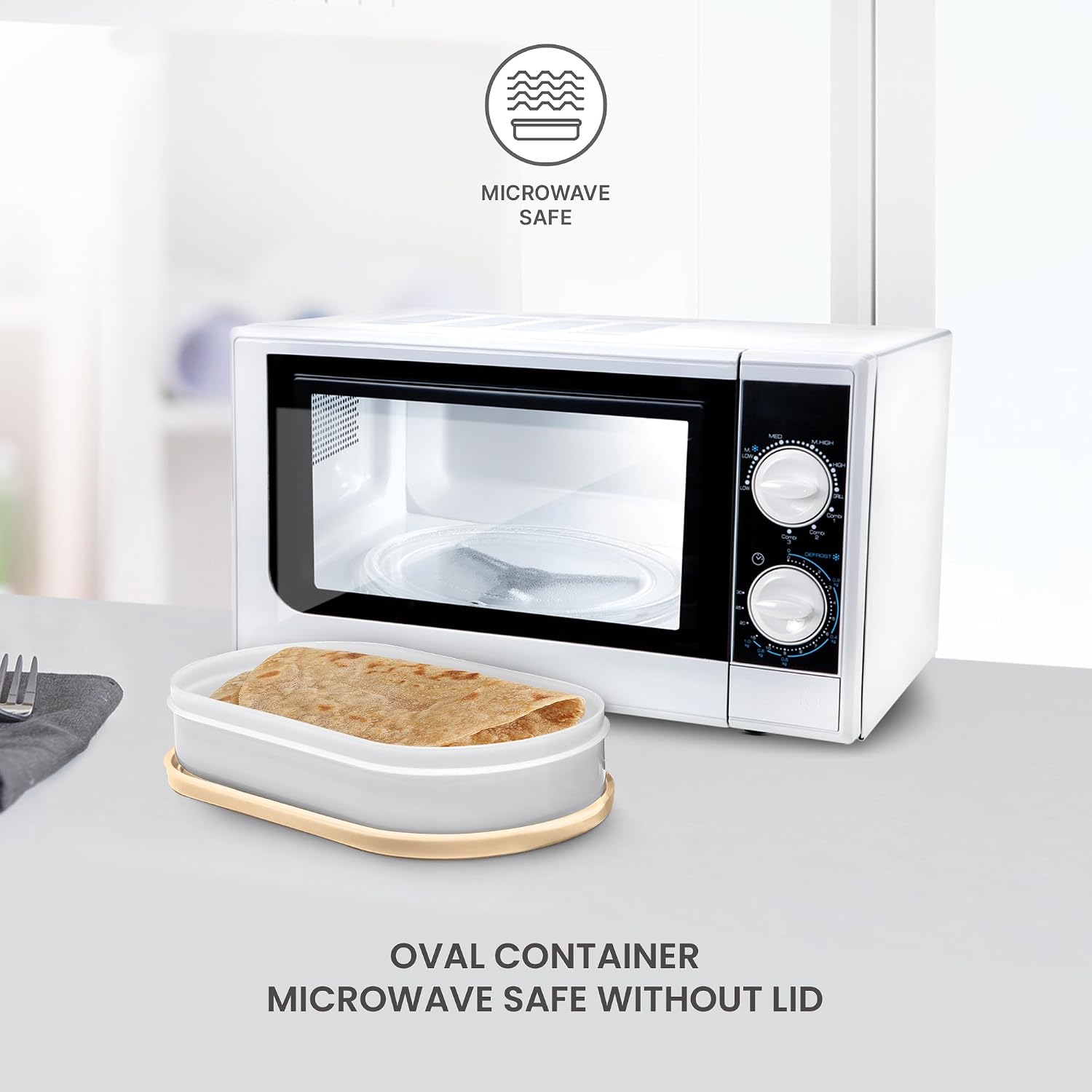 MILTON Executive Lunch Box  Plastic Container 450ml Beige