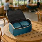 MILTON Lush Lunch Box I 1 Stainless Steel Container + 2 Microwave Safe (Blue)