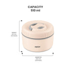 MILTON Snack Box Big I Inner Steel, PU Insulated 510 ml (Beige)