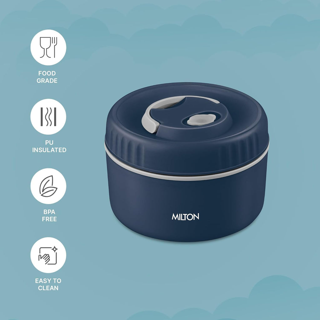 MILTON Snack Box Big I Inner Steel, PU Insulated 510 ml (Blue)