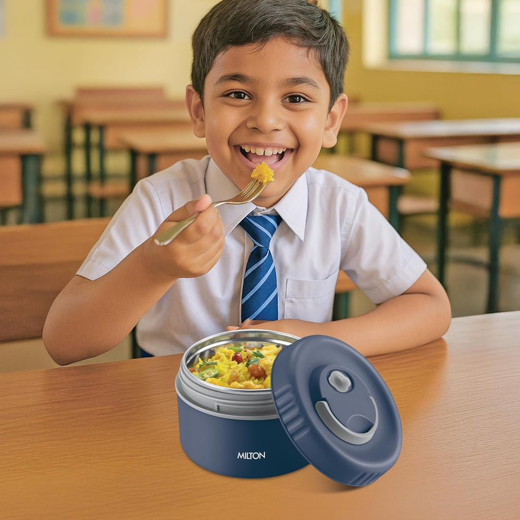 MILTON Snack Box Big I Inner Steel, PU Insulated 510 ml (Blue)