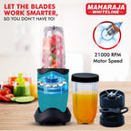 Maharaja Whiteline 400 Watt Easy Twist Nutri Blender Mixer Grinder with 2 Jars