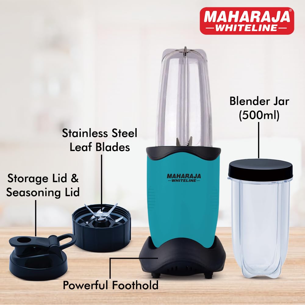 Maharaja Whiteline 400 Watt Easy Twist Nutri Blender Mixer Grinder with 2 Jars
