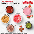 Maharaja Whiteline 400 Watt Easy Twist Nutri Blender Mixer Grinder with 2 Jars