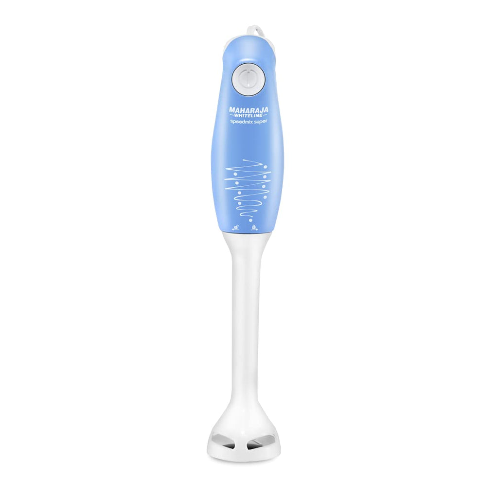 Maharaja Whiteline Hb-129 175 Watt Hand Blender, Stainless Steel Blades, Long Lasting Performance With 175W Motor (Blue And White)