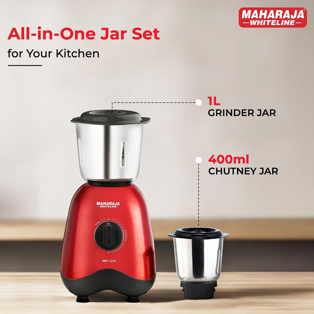 Maharaja Whiteline Neo 1..2..3 Mixer Grinder