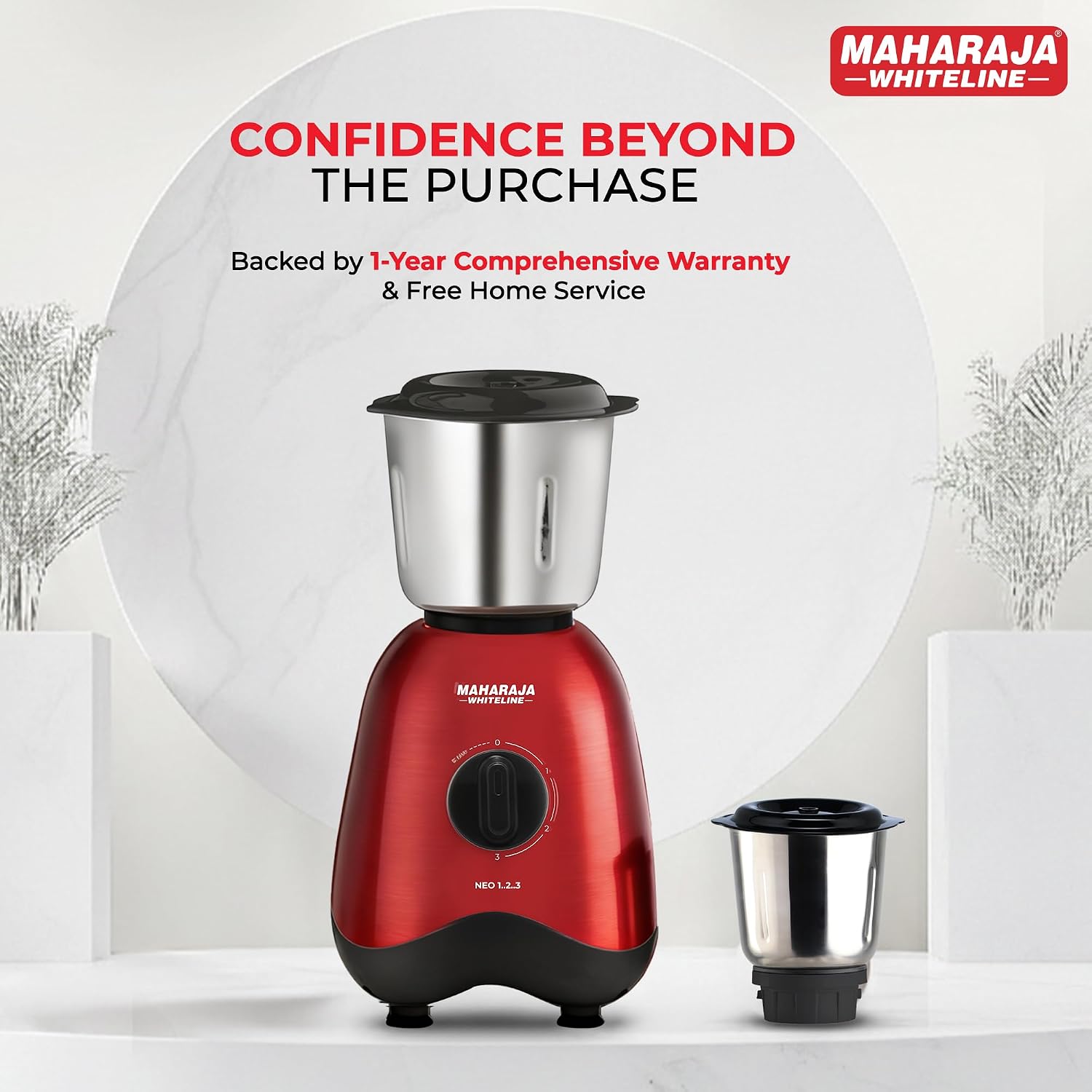 Maharaja Whiteline Neo 1..2..3 Mixer Grinder