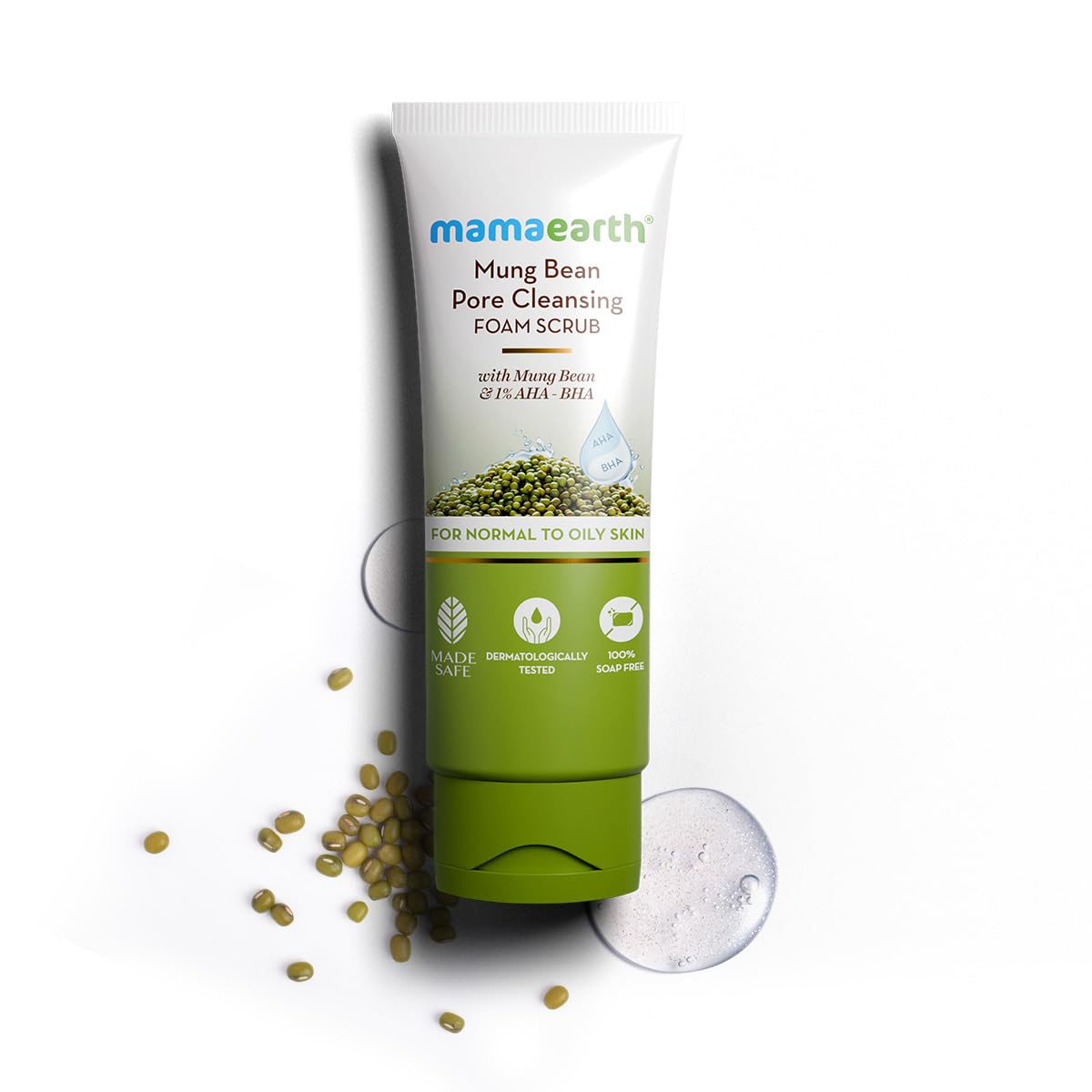 Mamaearth Mung Bean Pore Cleansing Face Scrub 100g
