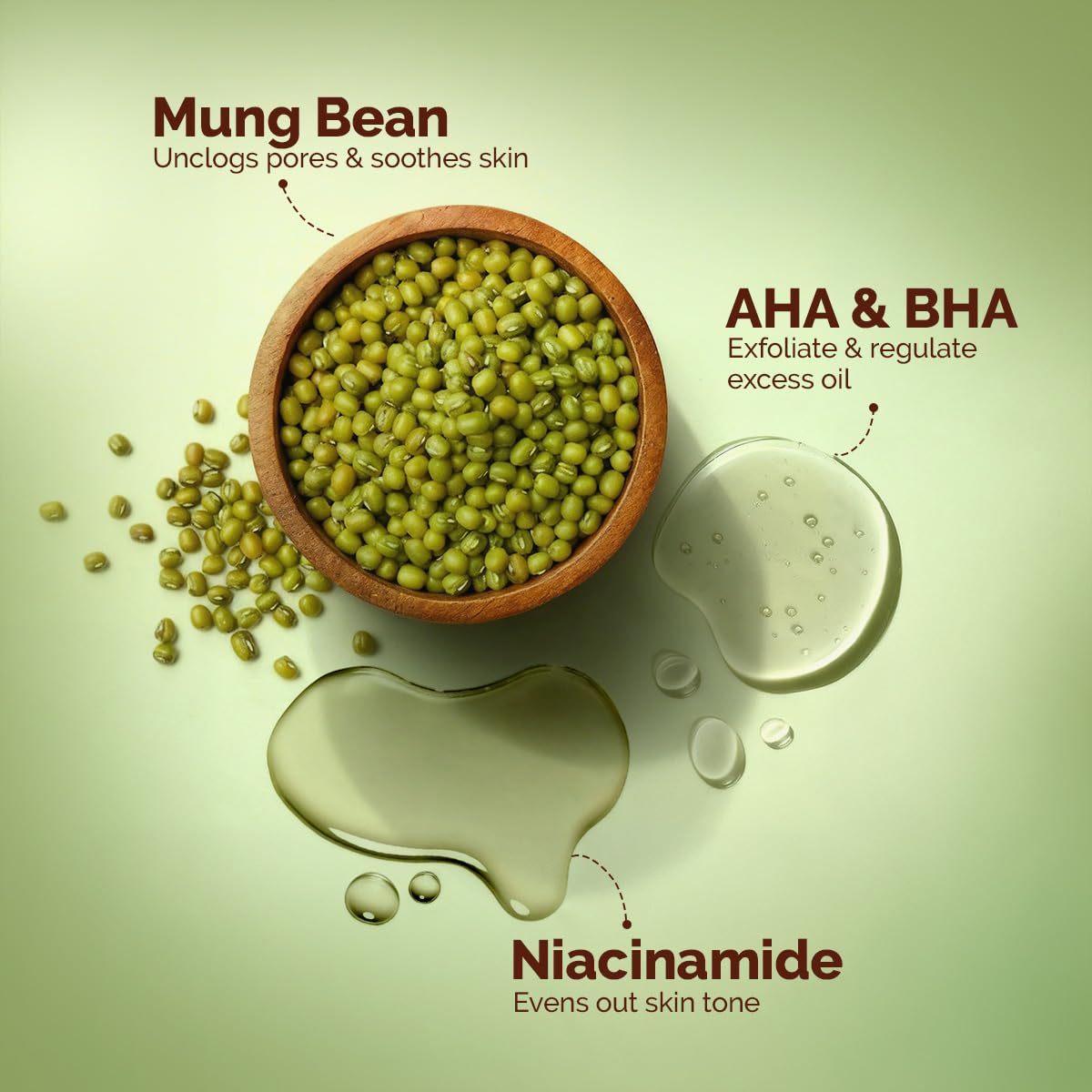 Mamaearth Mung Bean Pore Cleansing Face Scrub 100g
