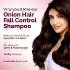 Mamaearth Onion Shampoo for Hair Growth and Hair Fall Control with Onion 600 ml