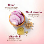 Mamaearth Onion Shampoo for Hair Growth and Hair Fall Control with Onion 600 ml