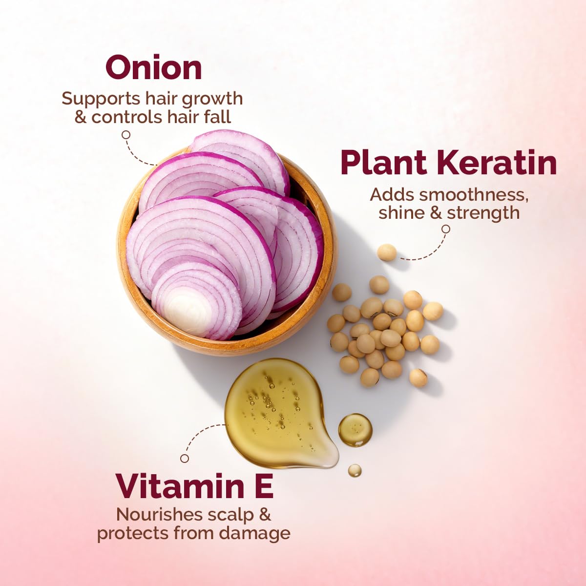 Mamaearth Onion Shampoo for Hair Growth and Hair Fall Control with Onion 600 ml