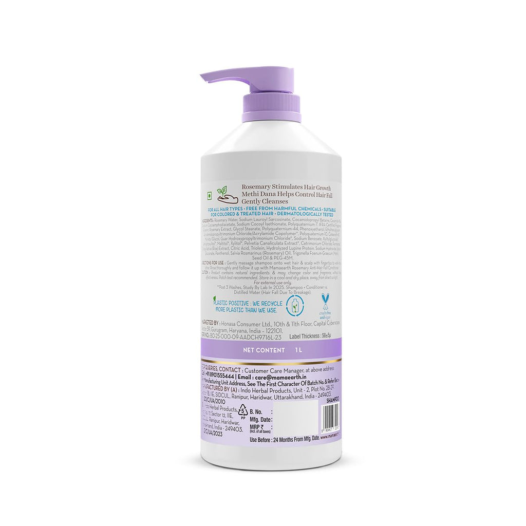 Mamaearth Rosemary Anti-Hair Fall Shampoo 1 L
