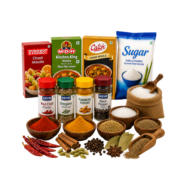 Masala, Sugar & Spices