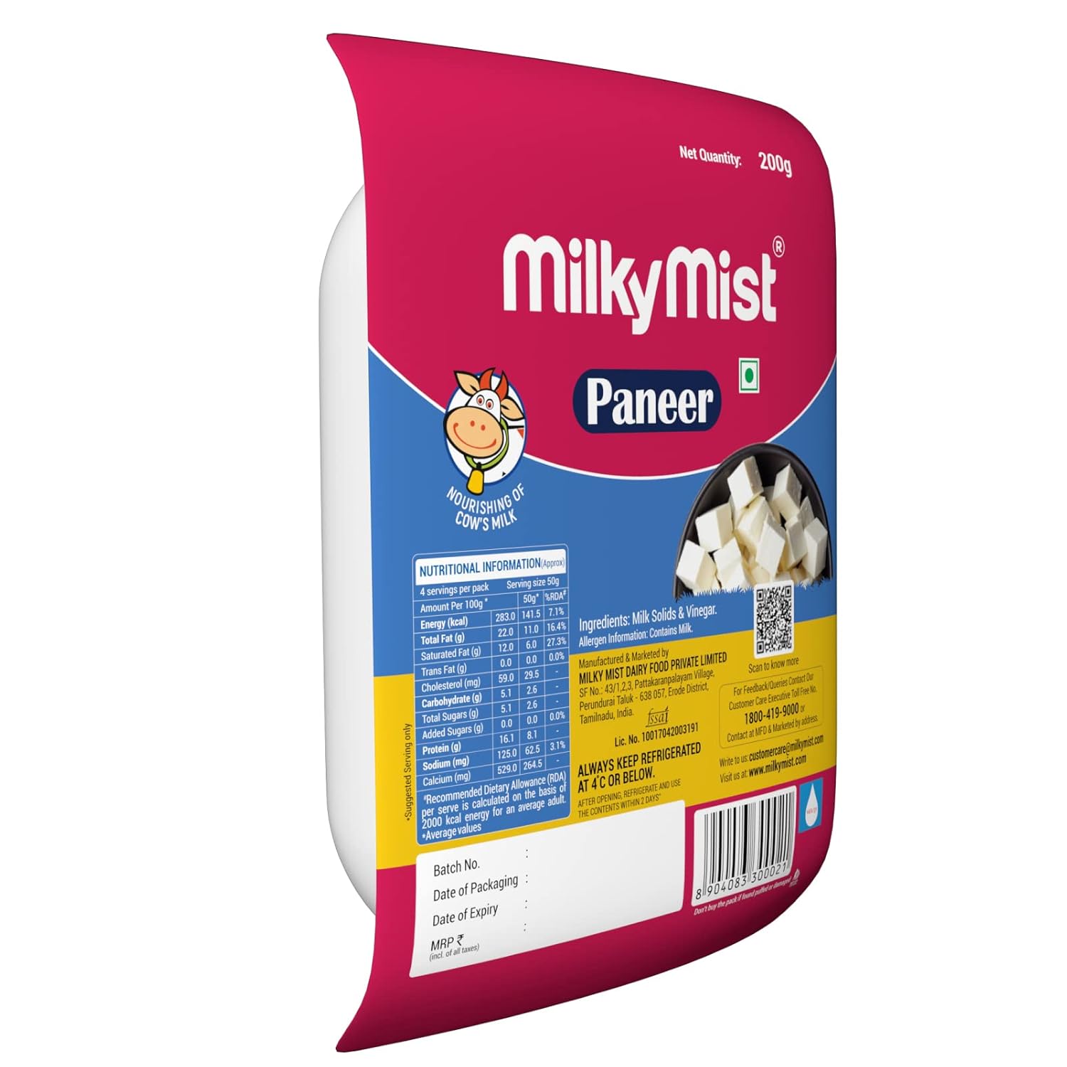 Milky Mist Paneer, 200 g