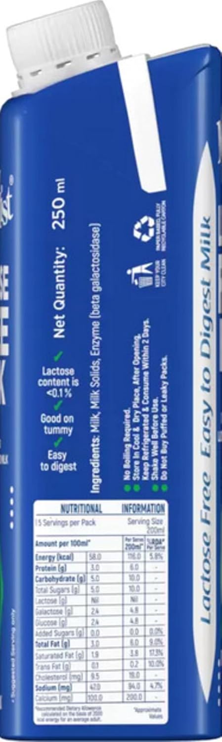 Milky mist Lactose free milk, 250 ml