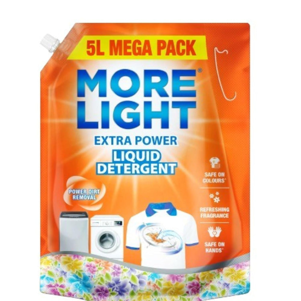 More Light Extra Power Liquid Detergent 5 Litre Pouch