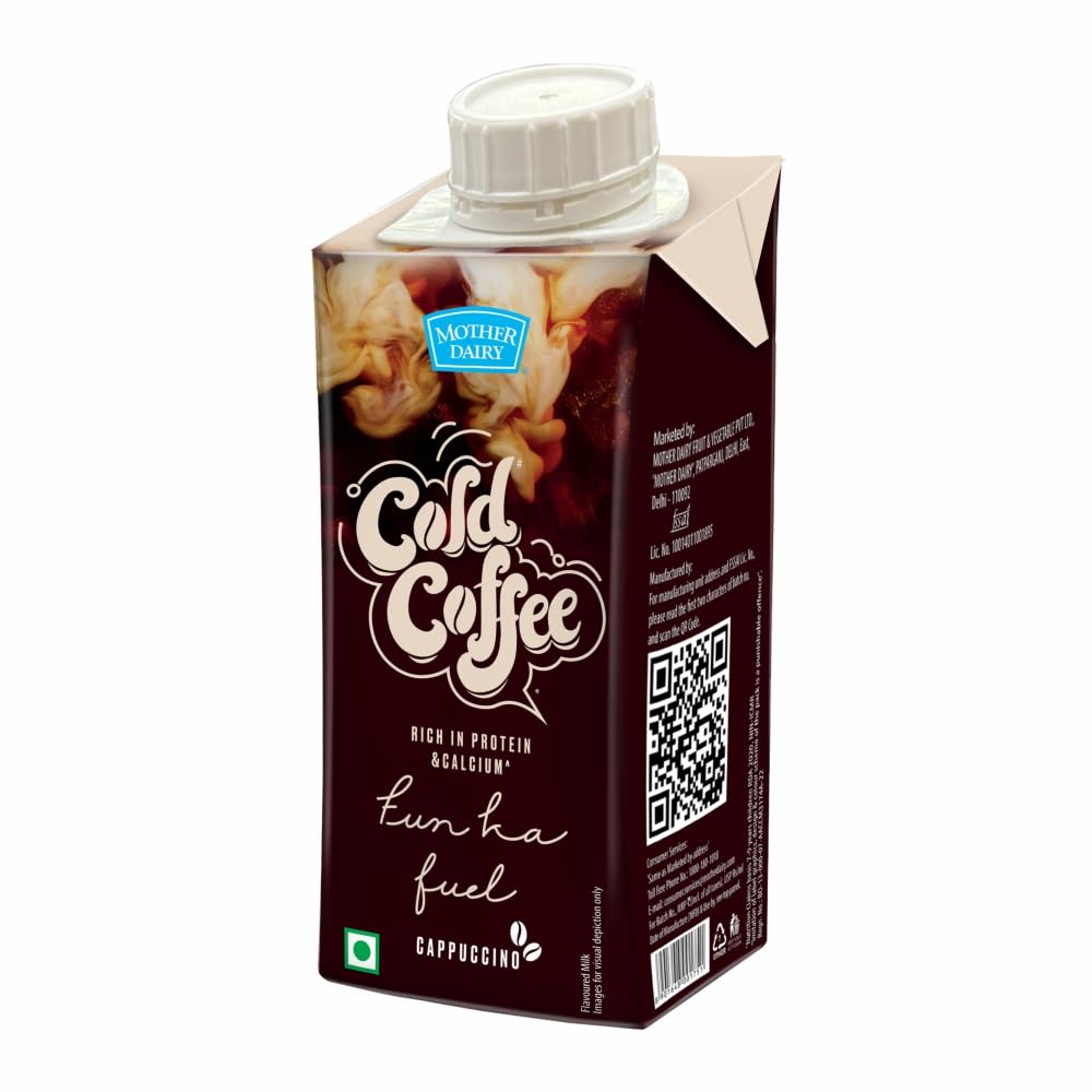 Mother Dairy Ready to Drink Cappuccino Coffee, 200 ml