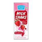Mother Dairy Strawberry Milkshake, 180ml.
