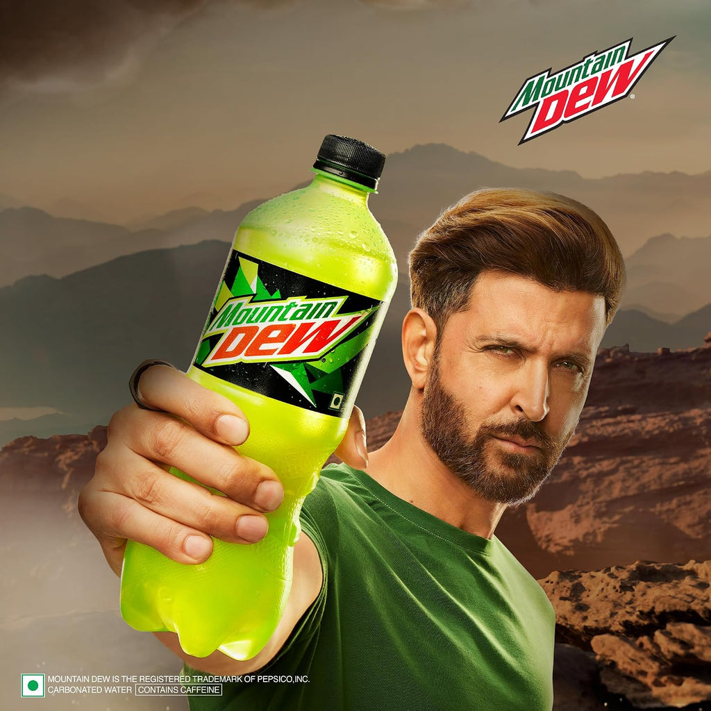 Mountain Dew Soft Drink, 750 ml.