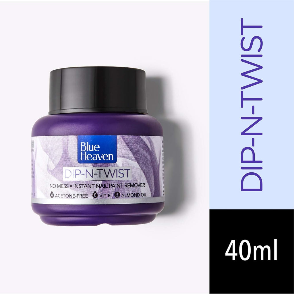Blue Heaven Dip &amp; Twist Nail Polish Remover, Infused with Vitamin E