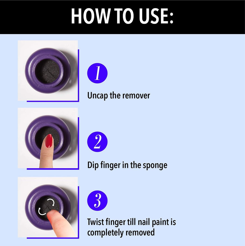 Blue Heaven Dip &amp; Twist Nail Polish Remover, Infused with Vitamin E