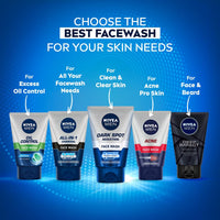 NIVEA MEN All in 1 Charcoal Face Wash 100 g
