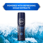 NIVEA MEN Fresh Active Original Spray Deodorant For Men, 150Ml (Pack Of 2)