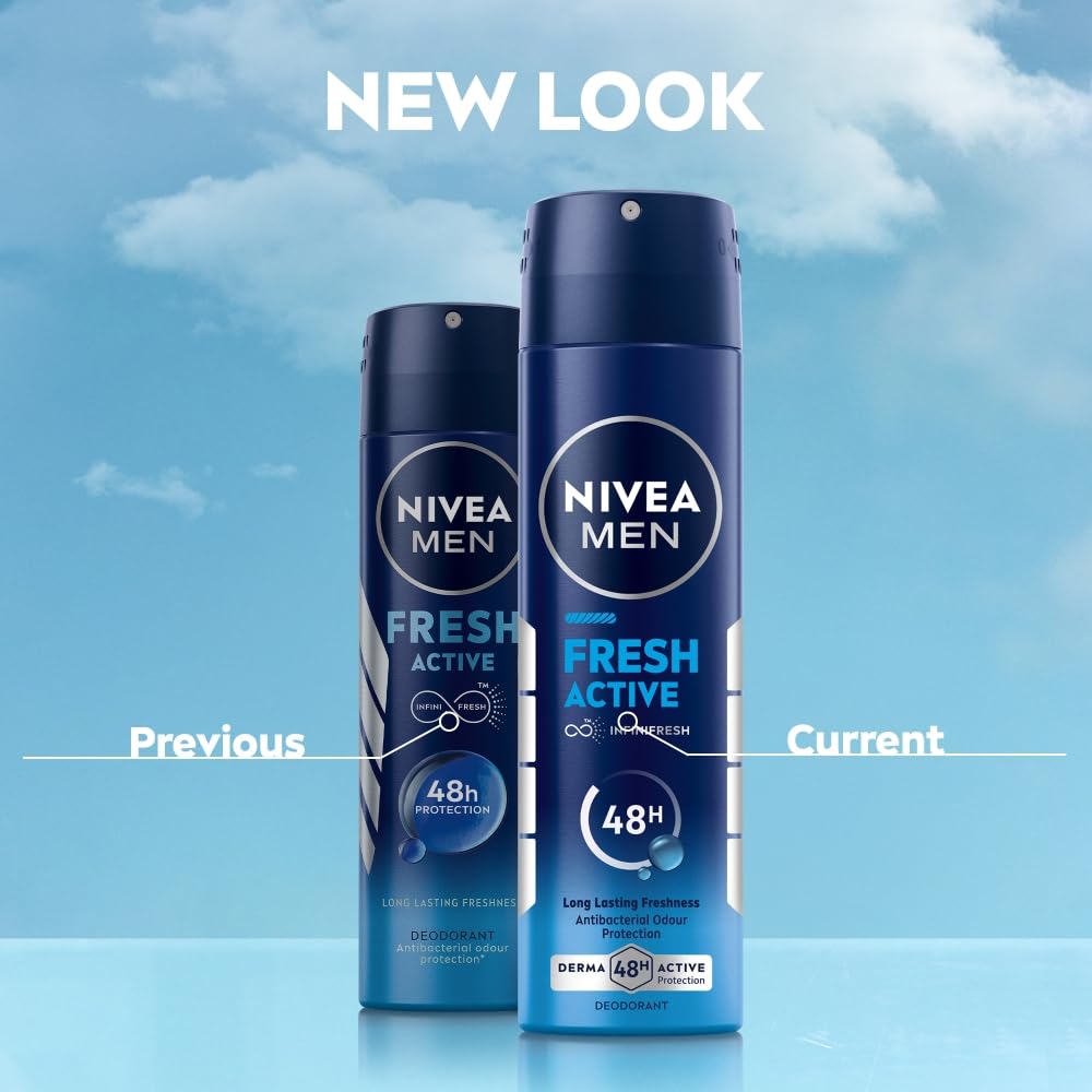 NIVEA Men Fresh Active Deodorant Spray 150 ml