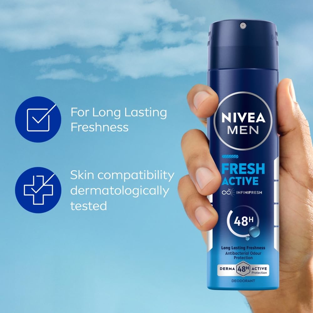 NIVEA Men Fresh Active Deodorant Spray 150 ml