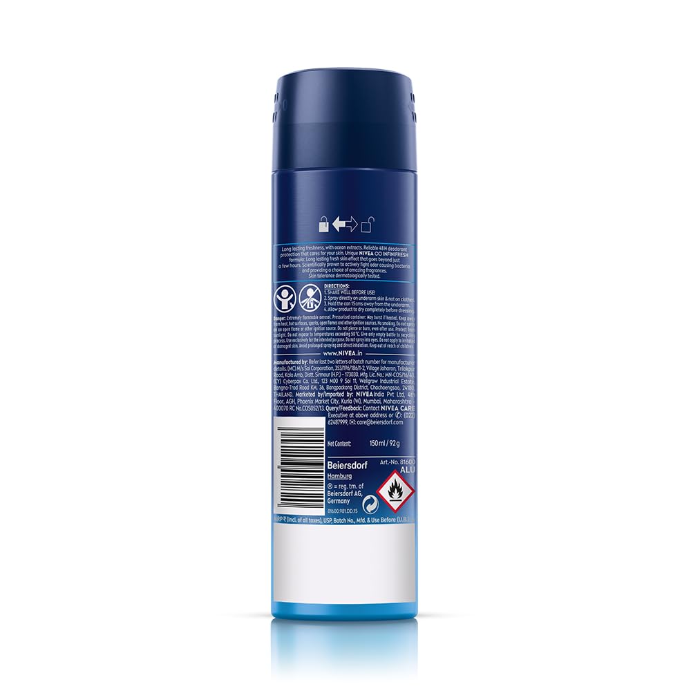 NIVEA Men Fresh Active Deodorant Spray 150 ml