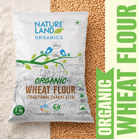 Natureland Organics Organic Chakki Atta 3 Kg