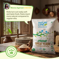 Natureland Organics Organic Chakki Atta 3 Kg