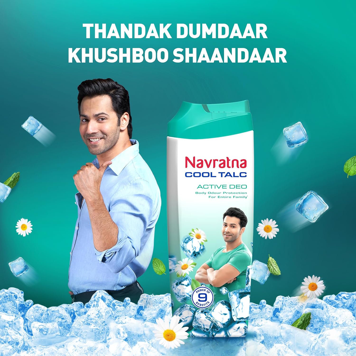 Navratna Cool Talc Active Deo  400gm