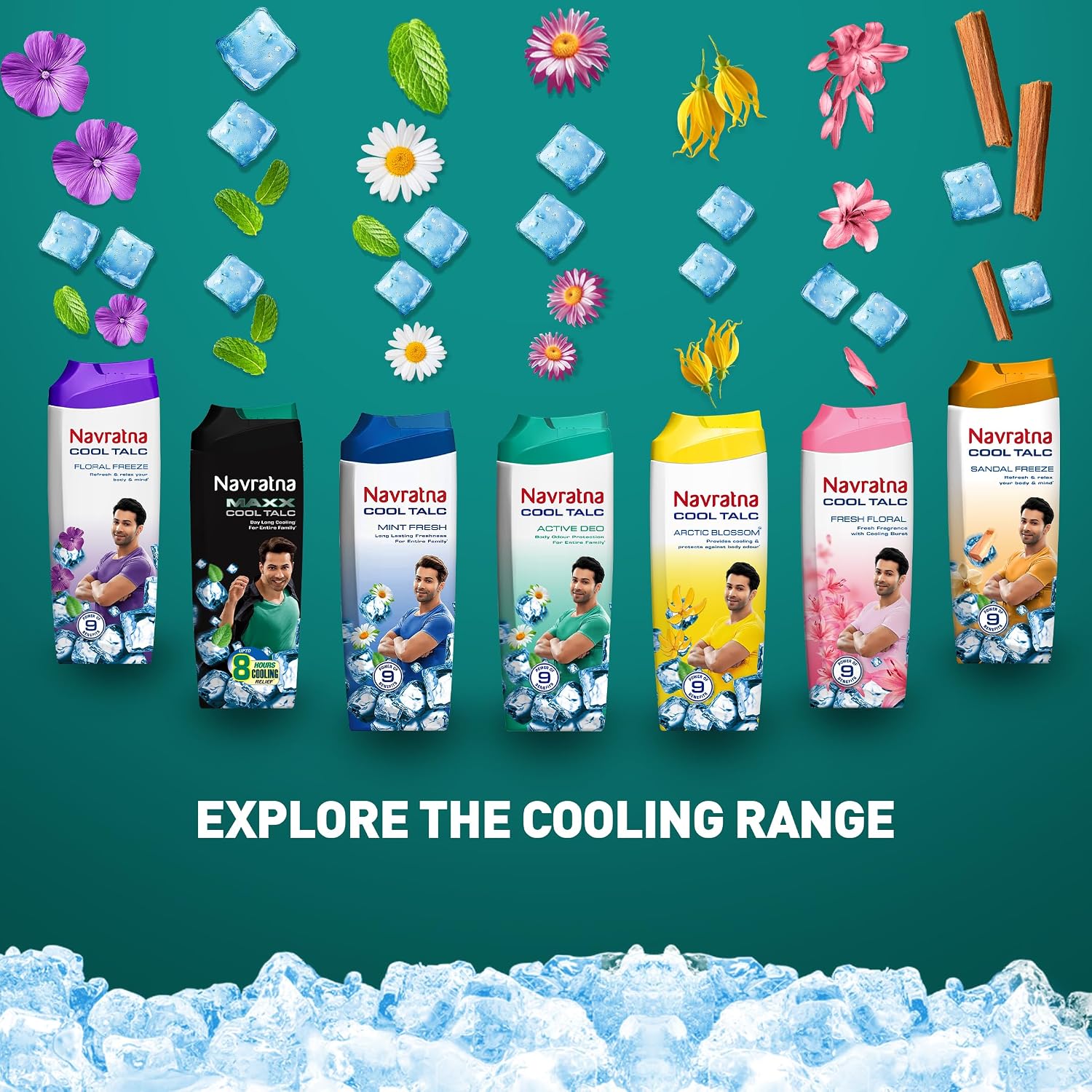 Navratna Cool Talc Active Deo  400gm