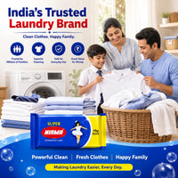 Nirma Super Detergent Cake Soap Bar 250 gm (Pack of 4)