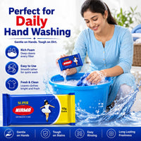 Nirma Super Detergent Cake Soap Bar 250 gm (Pack of 4)