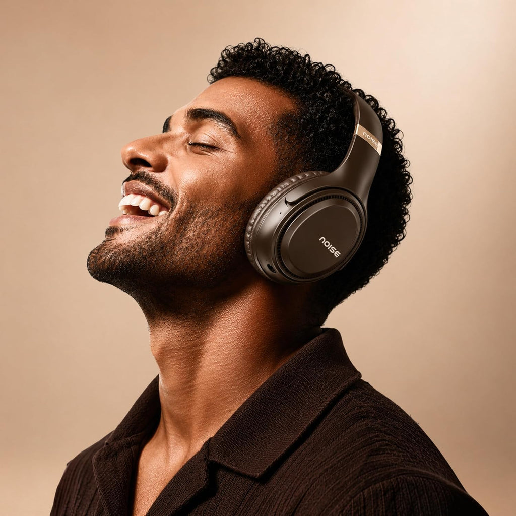 Noise Airwave Max 3 Bluetooth On Ear Headphones with 70H Playtime, 40mm Driver, Low Latency(up to 45ms),Dual Pairing, BT v5.3 (Dark Brown)