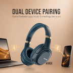 Noise Airwave Max 3 Bluetooth On Ear Headphones with 70H Playtime, 40mm Driver, Low Latency(up to 45ms),Dual Pairing, BT v5.3 (Carbon Black)