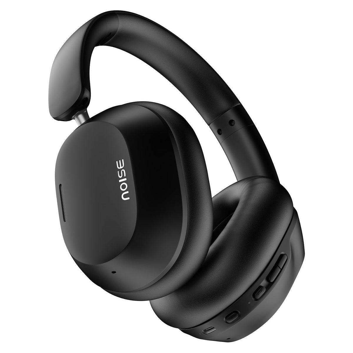 Noise Airwave Max 5 Wireless Over-Ear Headphones with Adaptive Hybrid ANC (up to 50dB), HFA Tech, 80H Playtime, Dual Pairing(Carbon Black)