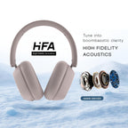 Noise Airwave Max 5 Wireless Over-Ear Headphones with Adaptive Hybrid ANC (up to 50dB), HFA Tech, 80H Playtime, Dual Pairing(Mauve Haze)