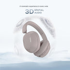 Noise Airwave Max 5 Wireless Over-Ear Headphones with Adaptive Hybrid ANC (up to 50dB), HFA Tech, 80H Playtime, Dual Pairing(Mauve Haze)