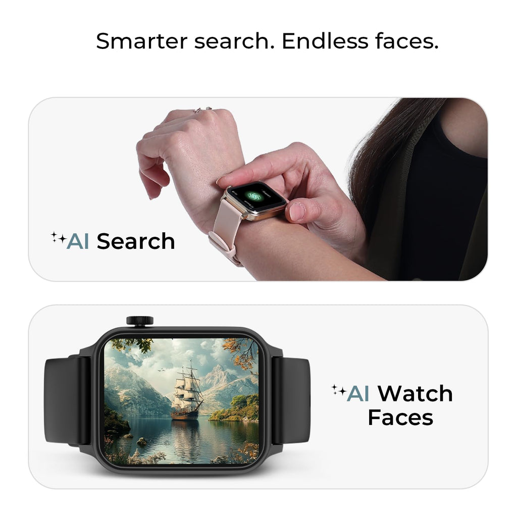 Noise Pulse Hyper Smart Watch with 21 Days Battery, 1.85" Display, AI Watch Faces, 100+ Sports Modes, Health Suite, SpO2 & Heart Rate Monitor, 1ATM Water Resistant(Space Blue)