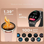 Noise Twist Go Smart Watch 1.39" Display, TruSyncᵀᴹ BT Calling, Glossy Metal Finish, 150+ Watch Faces, IP68, Sleep Tracking, 100+ Sports Modes, Smart Watch for Men and Women (Silver Blue)