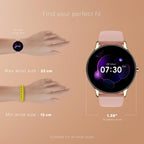 Noise Twist Go Smart Watch 1.39" Display, TruSyncᵀᴹ BT Calling, Glossy Metal Finish, 150+ Watch Faces, IP68, Sleep Tracking, 100+ Sports Modes, Smart Watch for Men and Women (Gold Wine)