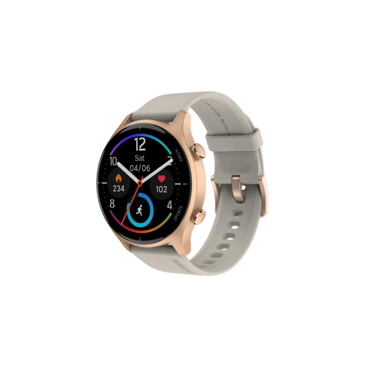 Noise Twist Round dial Smart Watch with Bluetooth Calling, 1.38" TFT Display, up-to 7 Days Battery, 100+ Watch Faces, IP68, Heart Rate Monitor, Sleep Tracking (Blush Beige)