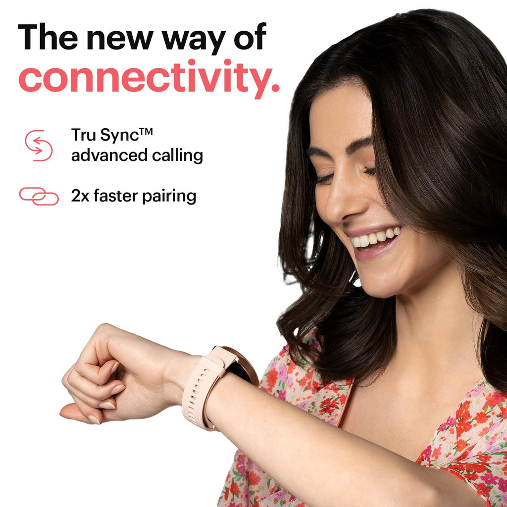 Noise Twist Round dial smart Watch with Bluetooth Calling, 1.38" TFT Display, up-to 7 Days Battery, 100+ Watch Faces, IP68, Heart Rate Monitor, Sleep Tracking (Rose Pink)