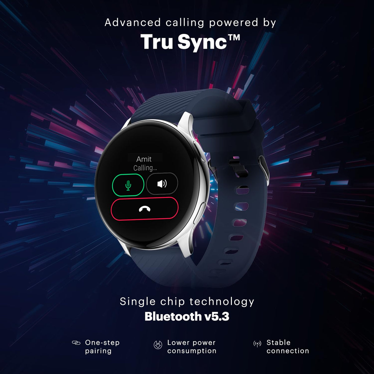Noise Vortex Plus 1.46” AMOLED Display, AoD, BT Calling, Sleek Metal Finish, 7 Days Battery Life, All New OS with 100+ Watch Faces & Health Suite (Silver Link)