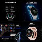 Noise Vortex Plus 1.46" AMOLED Display, AoD, BT Calling, Sleek Metal Finish, 7 Days Battery Life, All New OS with 100+ Watch Faces & Health Suite (Black Link)