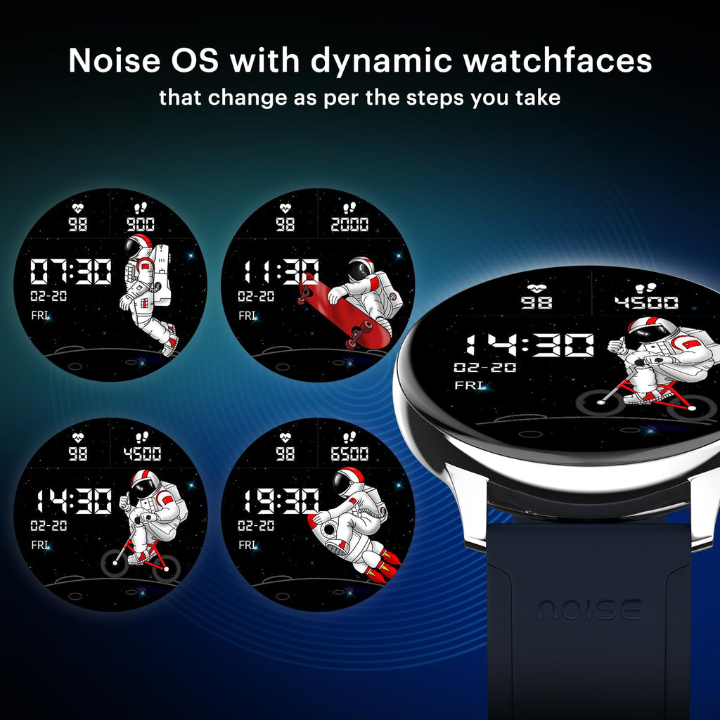 Noise Vortex Plus 1.46” AMOLED Display, AoD, BT Calling, Sleek Metal Finish, 7 Days Battery Life, All New OS with 100+ Watch Faces & Health Suite (Silver Link)
